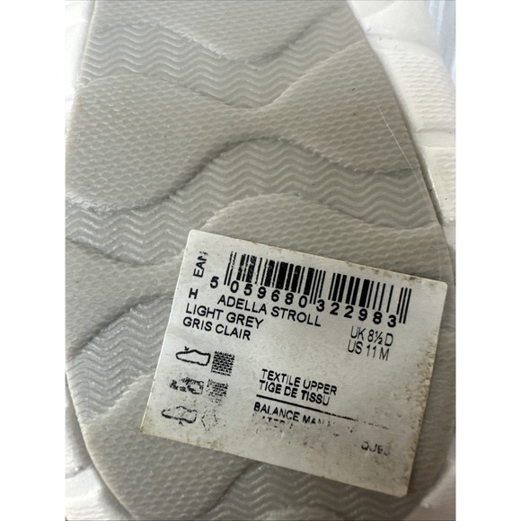 Cloudstoppers by Clark's Adella Stroll Light Grey Womens sz 11 M NEW - Picture 6 of 6